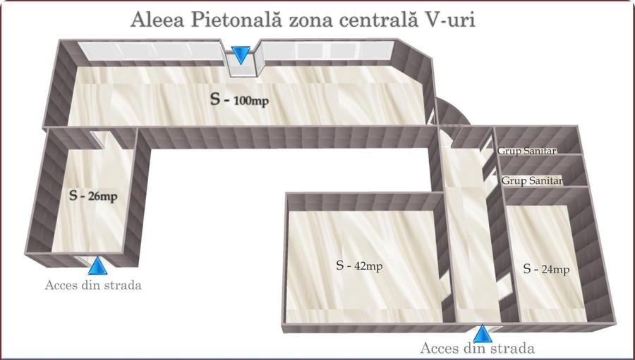 Spațiu comercial, de 230 mp, în Ultracentral