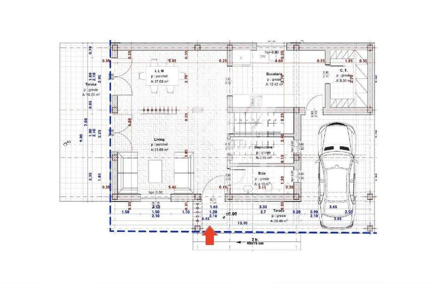 Casa individuala cu 4 camere, 130mp utili+terasa (19mp), teren 360mp - 6