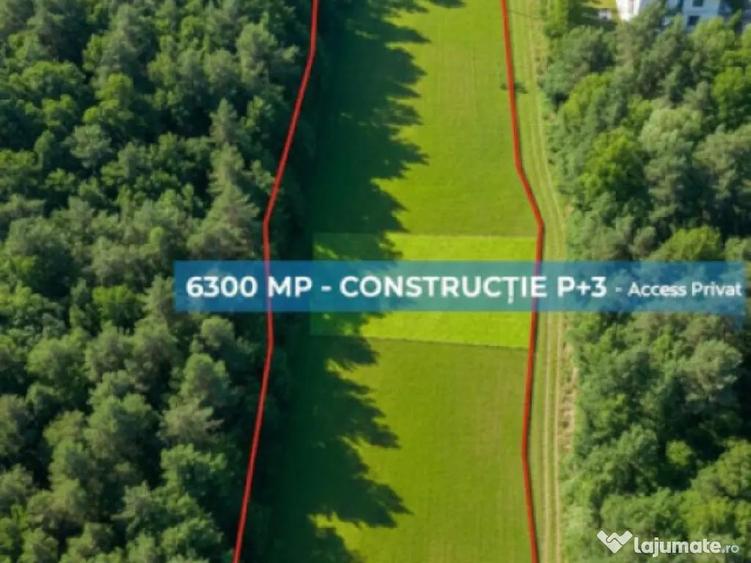 Teren 63 arii, langa padure Poten?ial Blocuri P+3, z - 1