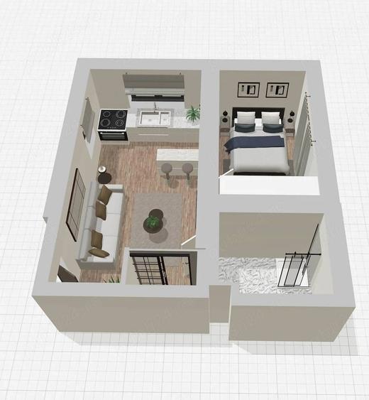 Apartament cu 2 camere decomandat în Central