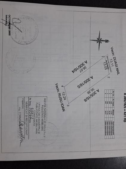 Eforie Nord-varianta 431 mp intravilan,12,50 deschidere - 3