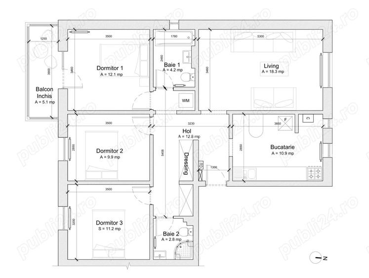 Vand apartament 4 camere decomandate, Faleza Nord Constan?a, Strada Unirii
