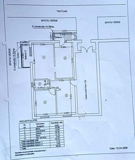 Închiriere spațiu comercial – 69,60 mp, zonă centrală - 5
