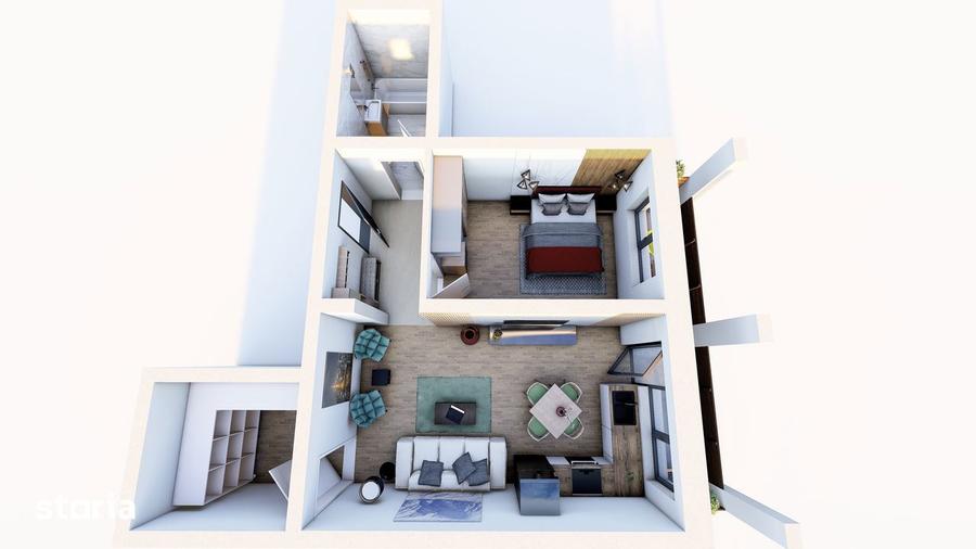 Apartament 50mp, FINALIZAT, 87 000 euro, parcare inclusa, TVA inclus. - 2