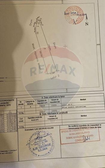 Teren agricol extravilan de 23839 mp, în Nord-Vest