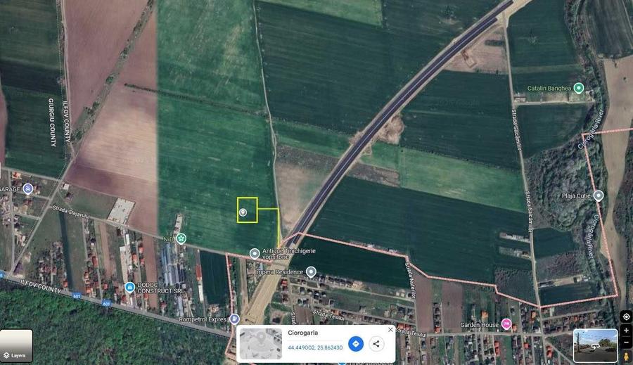 Teren de 500 mp, în Ciorogârla