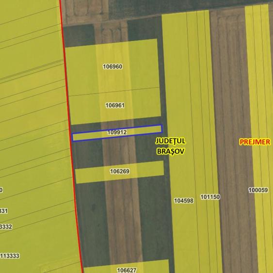 Teren agricol extravilan de 3200 mp, în Prejmer