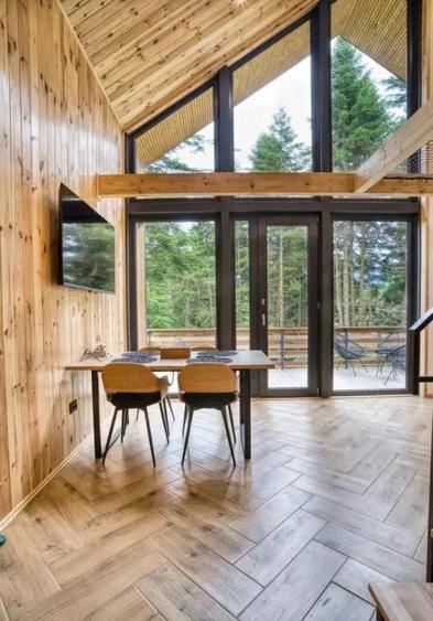 Cabane scandinave premium, vedere catre padure investi?ie turistica in Sinaia - 2