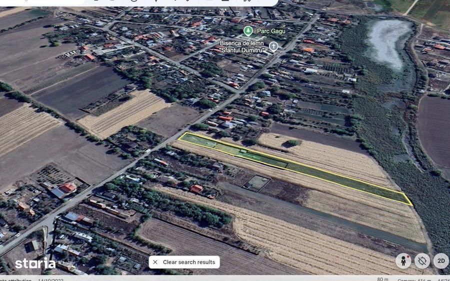 Teren in centrul satului Gagu, comuna Dascalu, ideal constructie. - 1