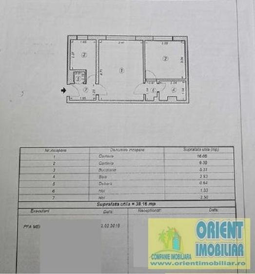 De vanzare apartament 2 camere, parter, zona Casa de Cultura - 9