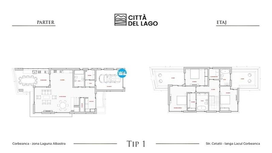 De vanzare doua VILE DE LUX cu vedere la lac CORBEANCA - 3