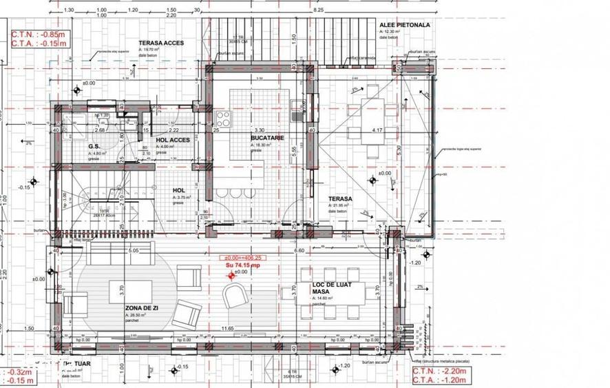 Casa individuala 4 camere | Teren 500mp | Manastur | Roata Faget - 1