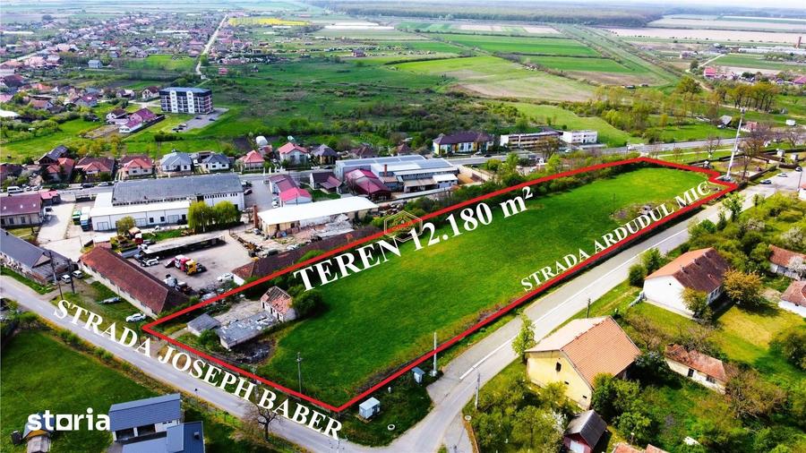 Teren de 12180 mp, în Burdea