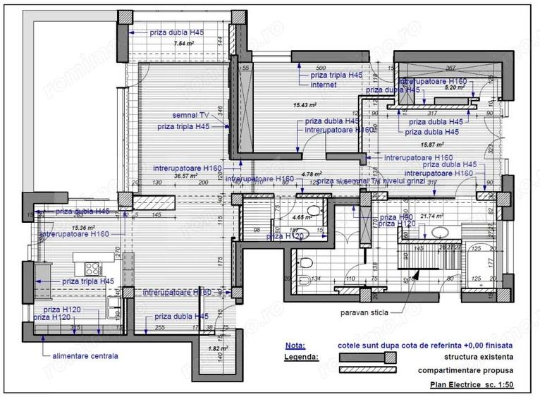 Apartament - PentHouse -3 camere 180 mp. Central - 5