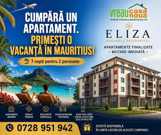 VreauCasaNoua - Apartament 2 camere , bloc nou, Torontalului - Mehala - 8