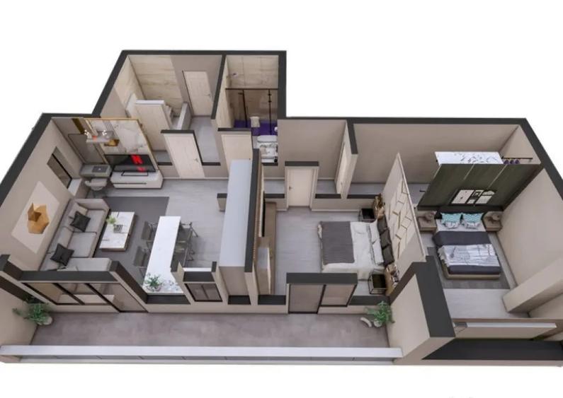 Apartament 3 camere O.B.A Luxury Plus - Tomis Plus - 1