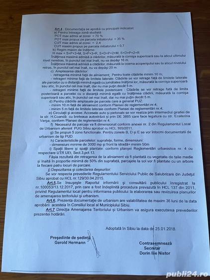 Teren de 2205 mp, în Central