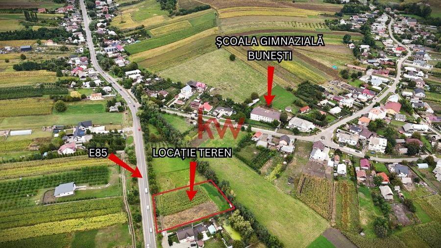 Teren Intravilan de 2451 MP - Bunesti, Suceava - 3