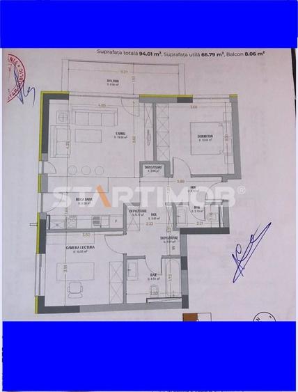 Apartament mobilat  3 camere Urban Plaza cu parcare - 17