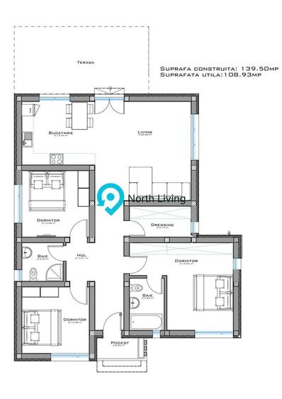 Casă modernă la roșu– Domnești, 500 mp teren - 8
