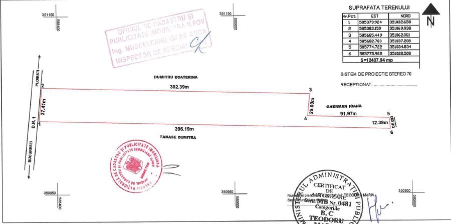 Teren intravilan 12.350 mp – Deschidere DN1 (E60) – Tâncăbești, Snagov - 1