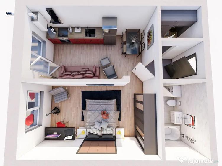 studio 48 mp utili+terasa in cartier SUBCETATE - 5