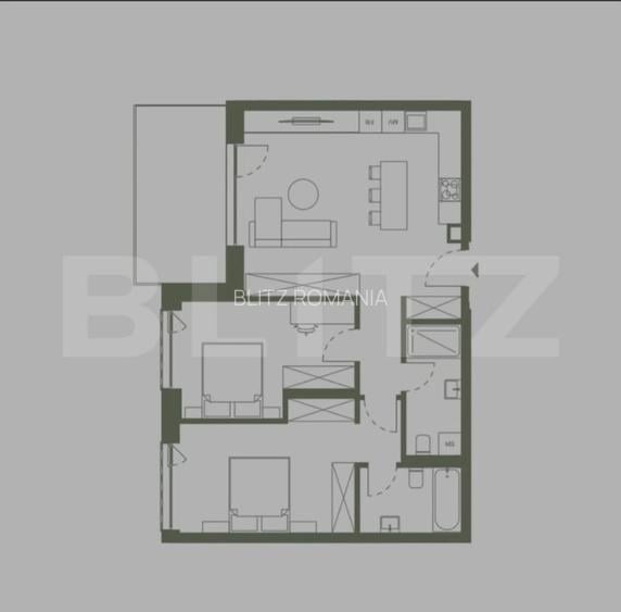 Comision 0 ! Apartament 3 camere, etaj intermediar , Semicentral