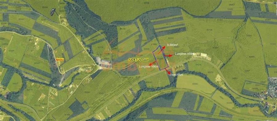 Teren intravilan de vanzare in Baciu 9.880/?/92 /? - 1