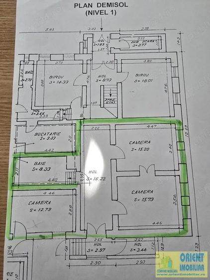 Centru, spatiu birouri, 69mp, gaze, inchirieri Constanta - 1