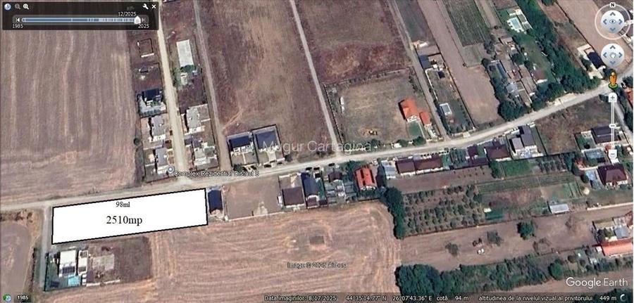 Teren Dezvoltare Tunari / Dimieni / 2510mp / fs 98ml