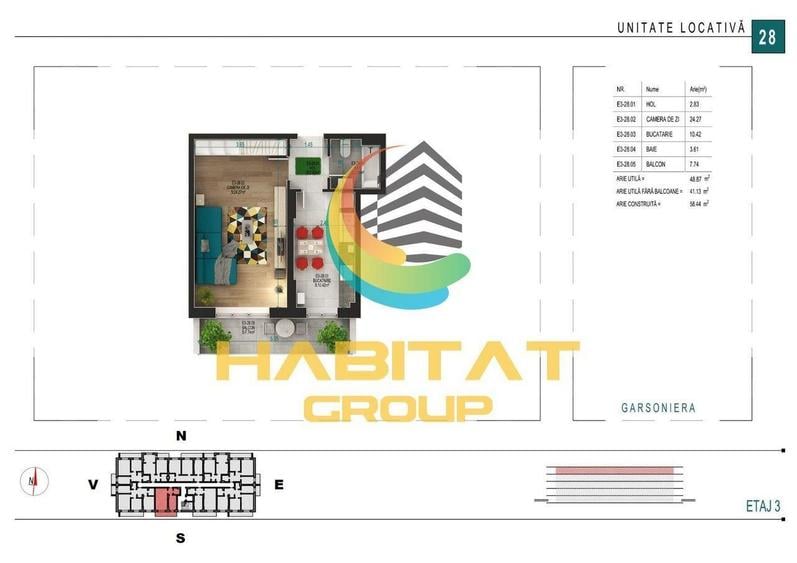 Pallady Garsoniera decomandata 49 mp bloc tip BOUTIQUE - 5