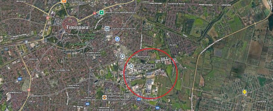 Spatii de inchiriat - Su:500mp - St:3000mp - Platforma betonata 1700mp - 1