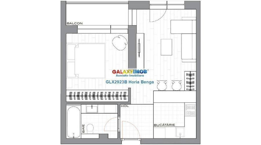 Vanzare apartament tip Studio Pipera Avangarde 11 COMISION 0 !!! - 1