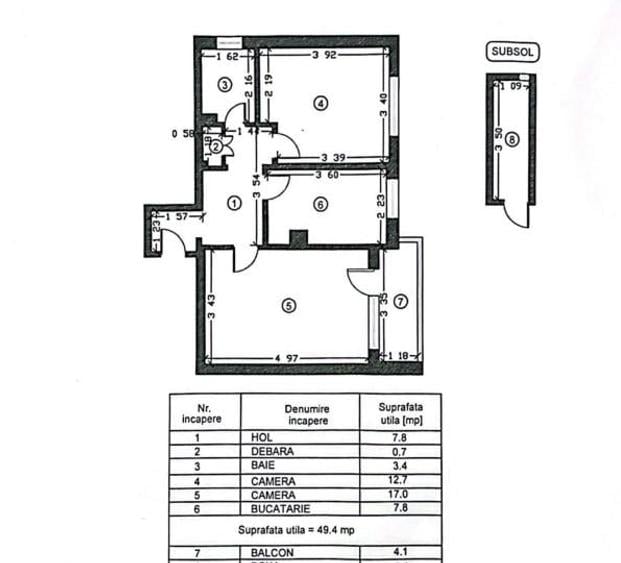 ► Sabrosso 2 Camere Decomandate 53,5m² Incadrat SUD Boxa Gaze