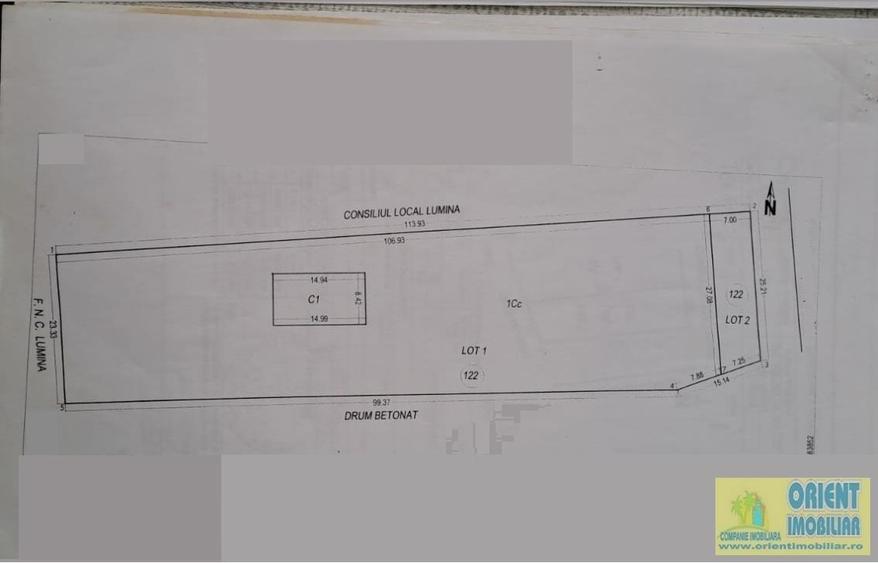 Lumina, teren intravilan 2.817mp de vanzare - 1