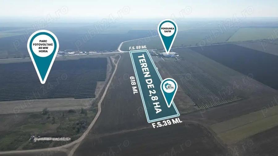 Teren de 2,8 ha pretabil dezvoltare industriala, horeca sau fotovoltaice - 2