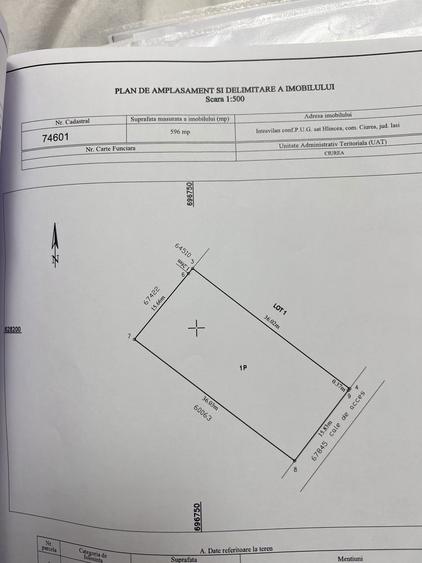 Pf Vand Teren Hlincea manta Rosie 600 mp intravilan - 1