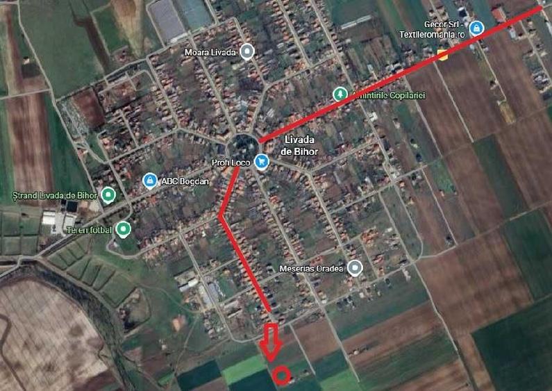 Teren de 700 mp, în Livada de Bihor