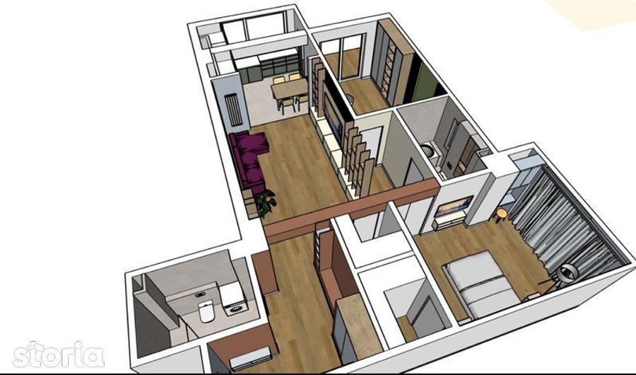 Direct proprietar- Vand urgent ap. 3 camere etaj 3- Rm. Valcea - 4