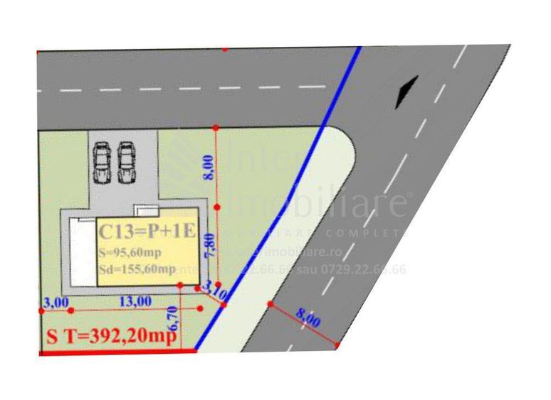 Teren intravilan Cug , 392 metri Cod:161911 - 6
