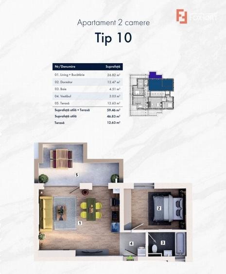 Variante apartamente 2 camere cartier nou zona Mehala - ID V4927 - 16