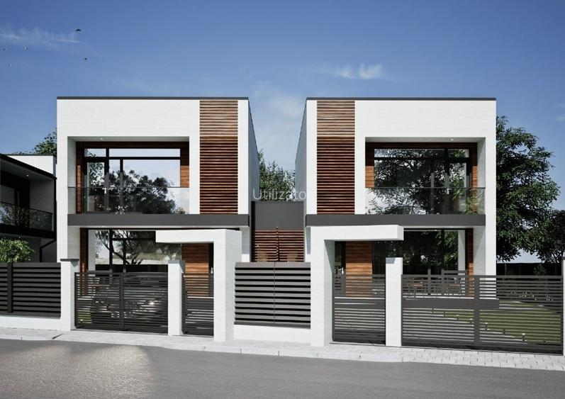 Casă Vila Design Modern & Ferestre PANORAMICE  Hlincea+magazie