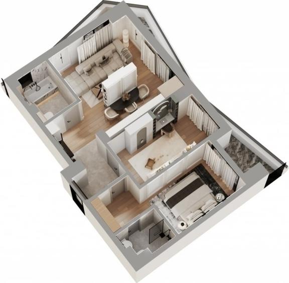 Apartament exclusivist 3 camere ,Dacia-Pasarela Octav Bancila - 1