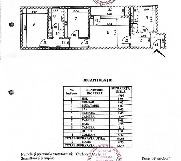 3 Camere Modernizat Mobilat Utilat | Grand Arena | parcare | 69mp - 16
