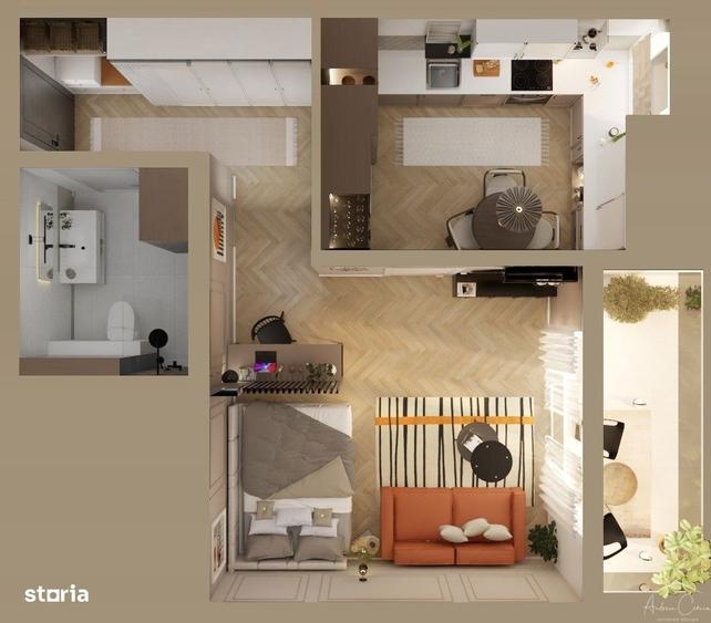 Apartament NOU tip Garsoniera - Modern, ideal pentru investitie! - 5