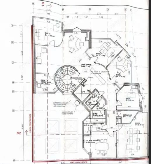 BRASADAS inchiriaza Sp birouri 200 mp Etaj 4 Timpuri Noi. - 6