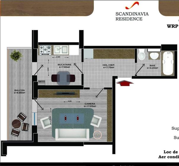 Garsoniera, te poti muta, Rond Cristalului, Ansamblul Scandinavia - 8