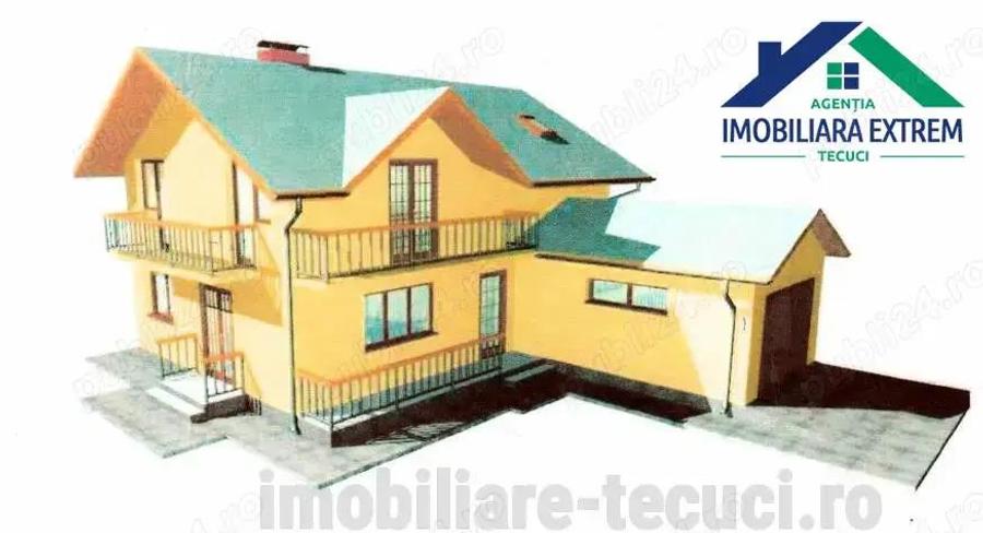 Casa la rosu cu 1000 mp teren in com Munteni, parter ?i mansarda - 8