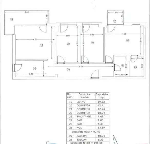 Apartament 4 camere + parcare I 2 Terase I Bloc nou IUniriiI comision 0 - 15