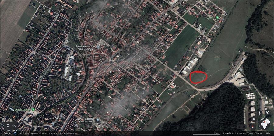 Vanzare teren 825 mp , Cristian langa liziera padurii - 2